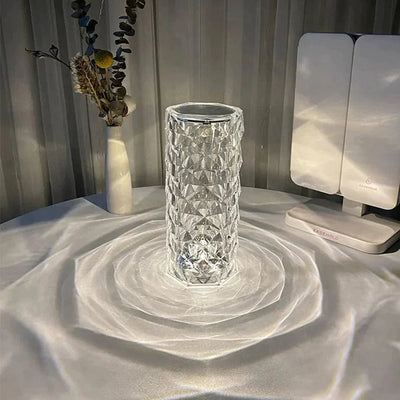 Romantic Atmosphere Crystal Touch Lamp + Remote Control - Unique Romantic Gifts - Transparent