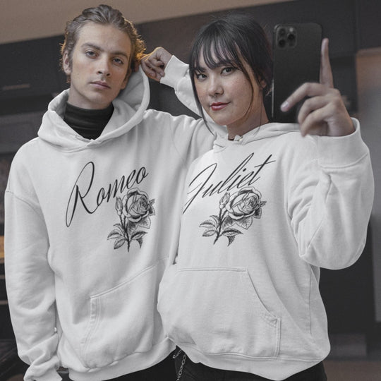 Romeo And Juliet Couple Hoodies White - Hoodies - White S