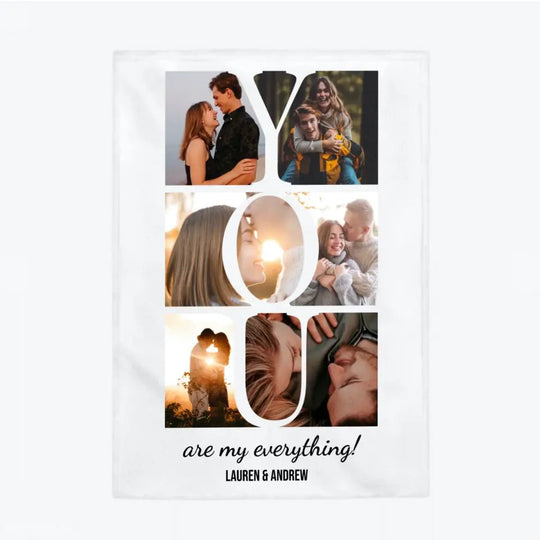 YOU Are My Everything Blanket - Blanket - Velveteen Plush Blanket